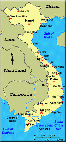 Map of Vietnam